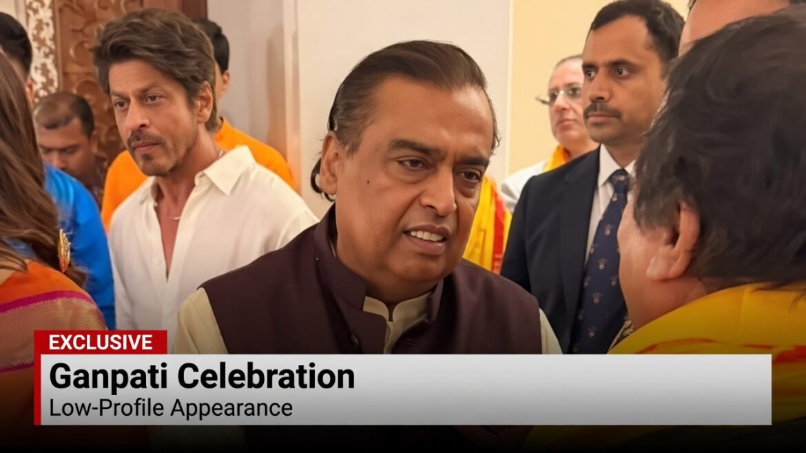 Shah Rukh Khan Ambani Ganpati celebration